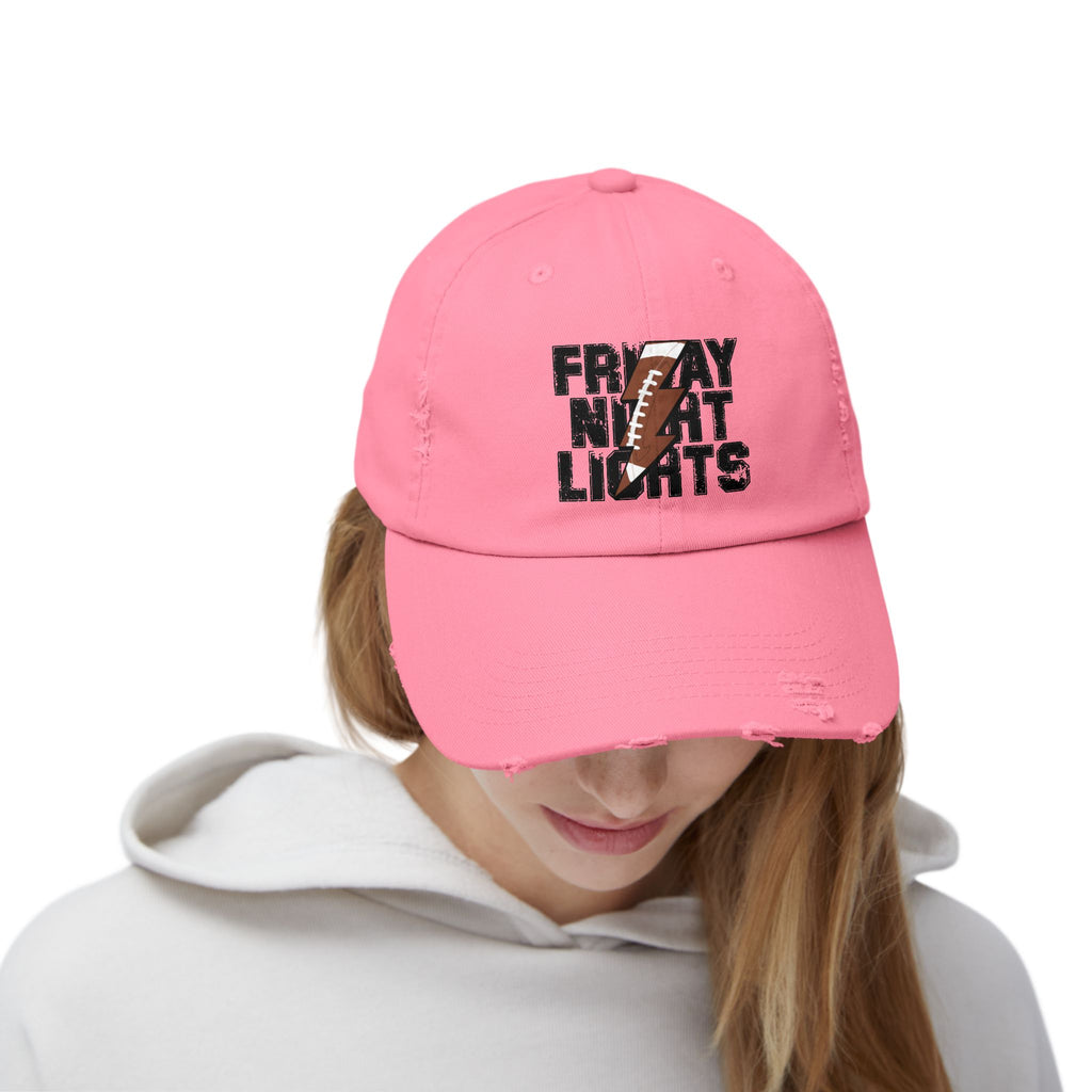 Friday Night Lights Distressed Cap — Retro Football Dad Hat