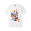 T-Shirt — Cute Dessert Cup with Apple & Pencil Graphic
