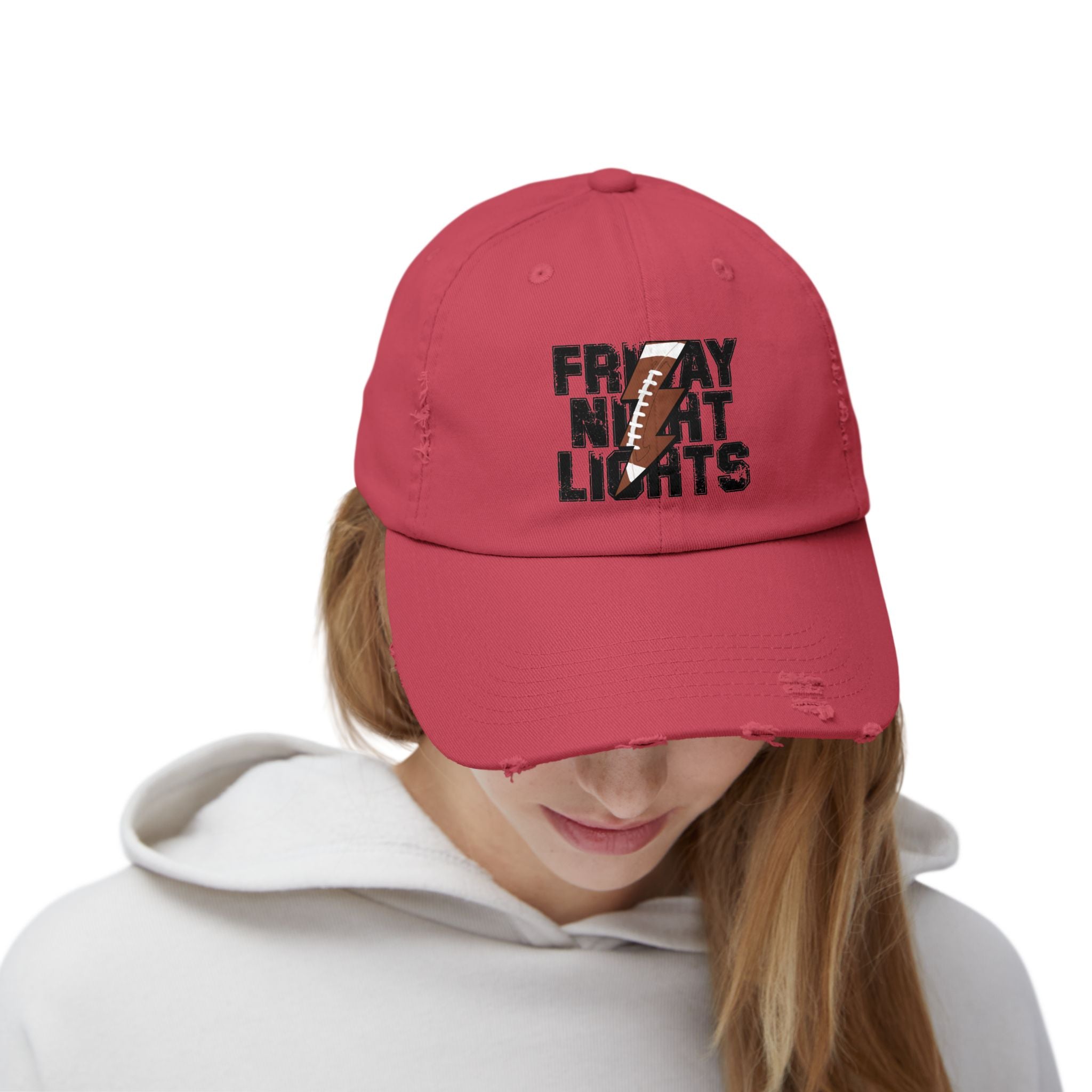 Friday Night Lights Distressed Cap — Retro Football Dad Hat