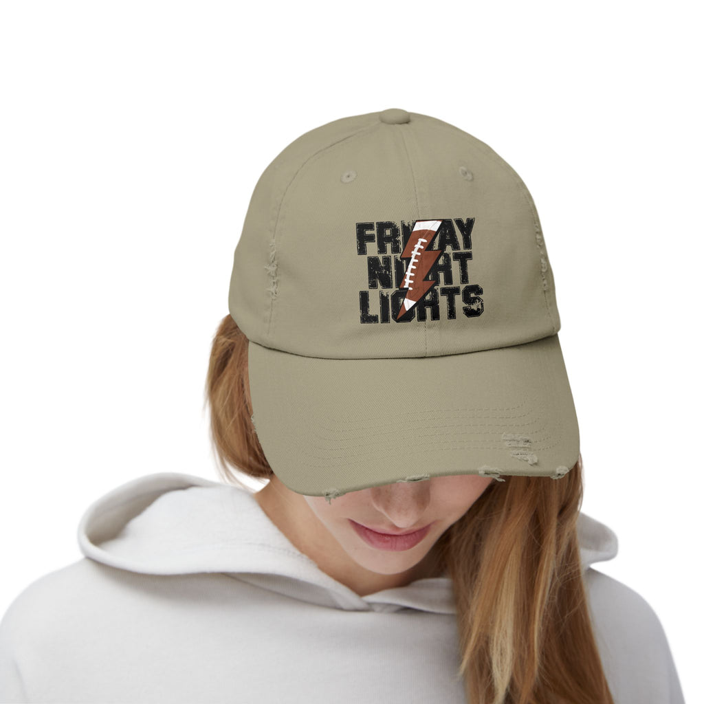 Friday Night Lights Distressed Cap — Retro Football Dad Hat