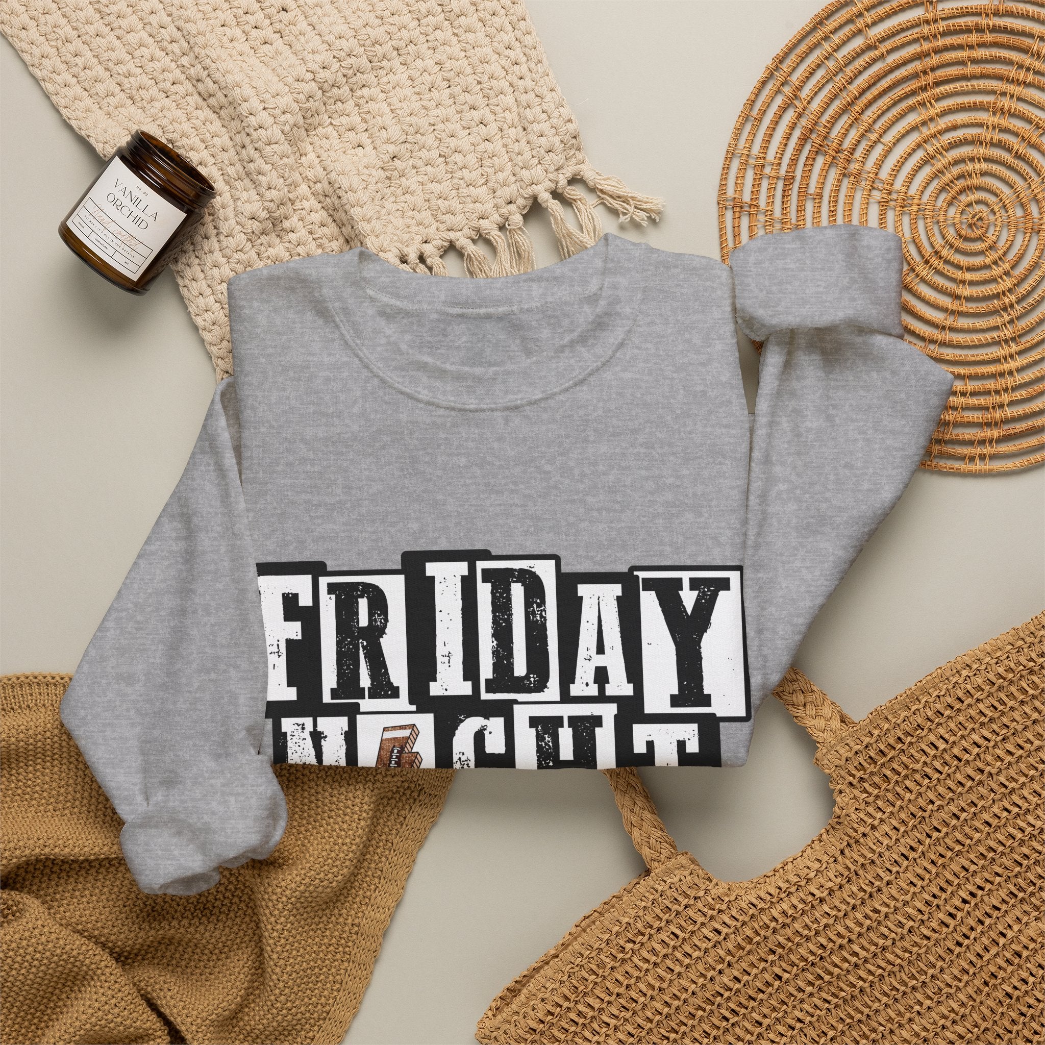 Friday Night Lights Crewneck Sweatshirt — Vintage Football Game Day Pullover