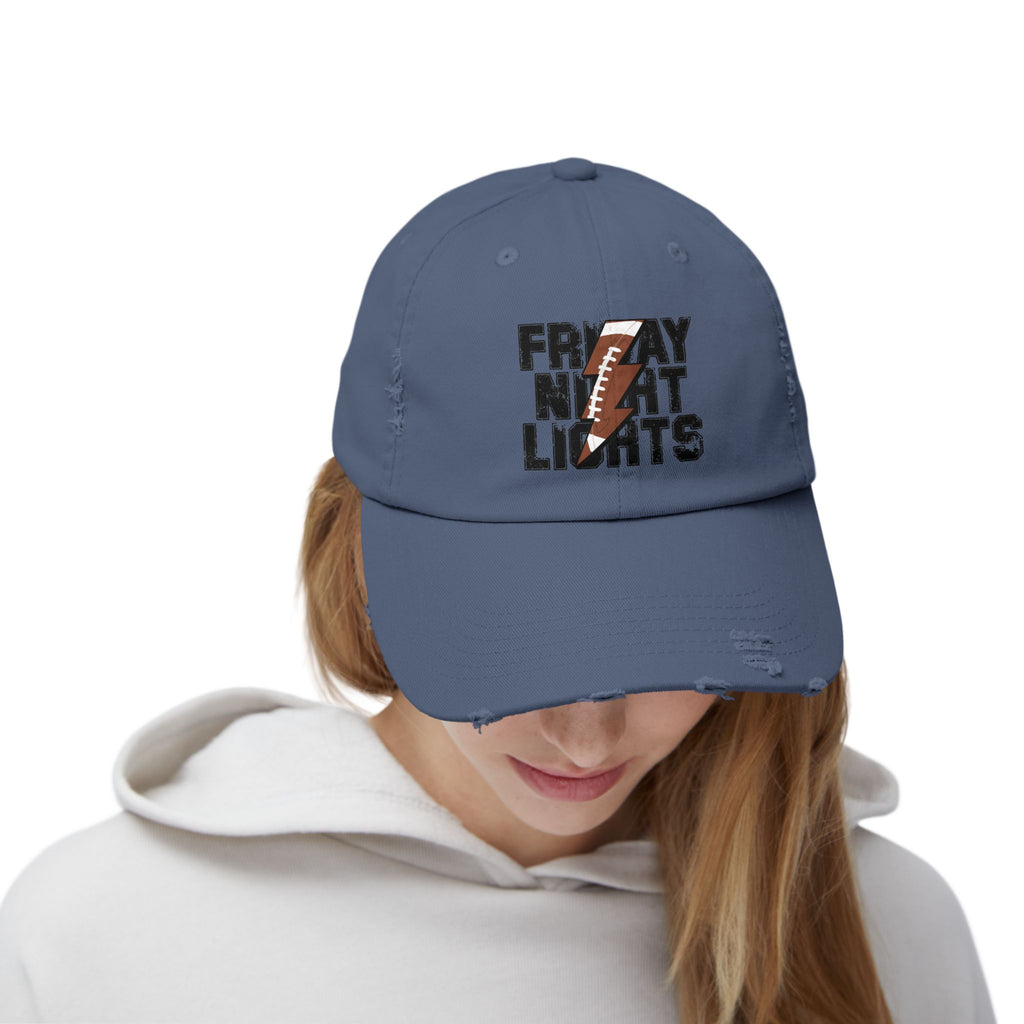 Friday Night Lights Distressed Cap — Retro Football Dad Hat