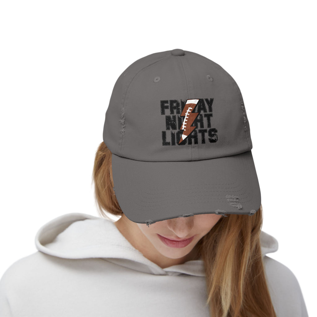 Friday Night Lights Distressed Cap — Retro Football Dad Hat