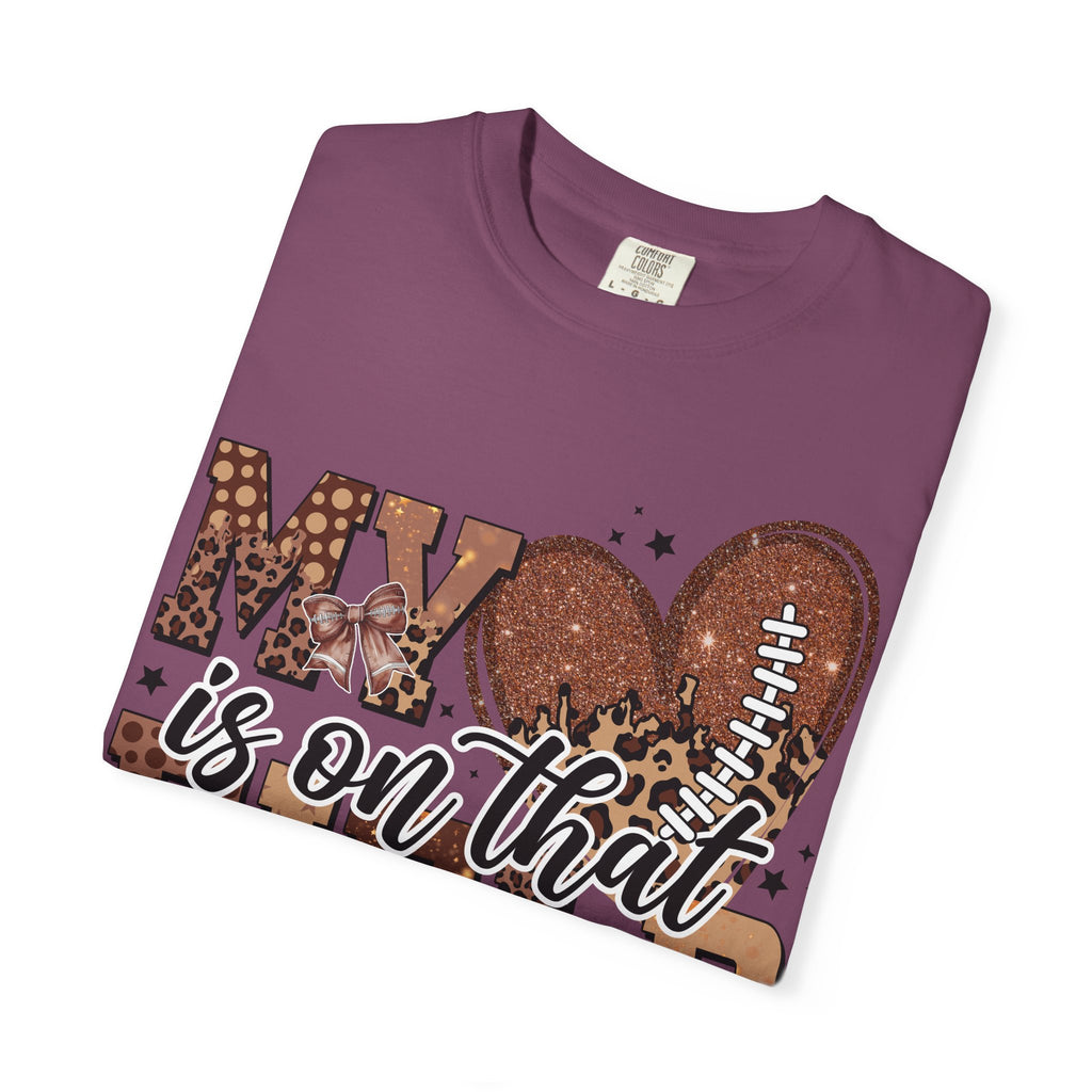 Football Mom 'My Heart Is On That Field' T-Shirt