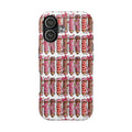 Pink Pencil Pattern Tough Phone Case — Cute School Supplies iPhone Cover