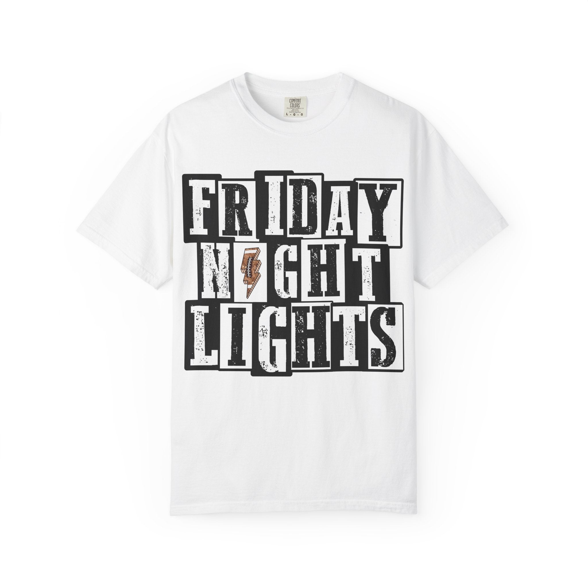 Friday Night Lights T-Shirt — Vintage Block Letter Football Tee