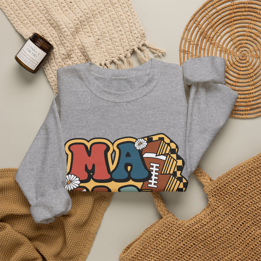 Mama Retro Football Crewneck Sweatshirt