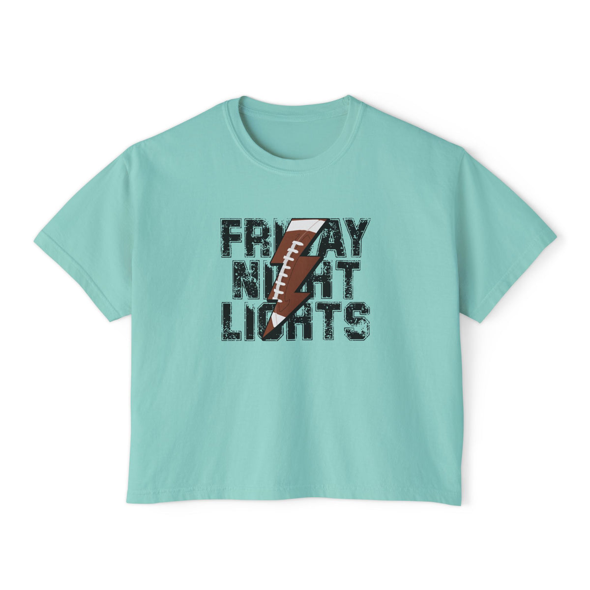 Friday Night Lights Women's Boxy Tee — Vintage Football Graphic