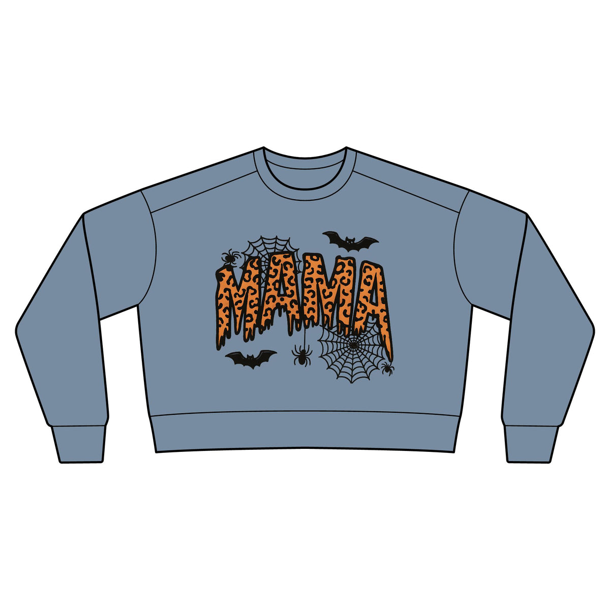 Women's Garment-Dyed Mid-Length Crewneck Sweatshirt