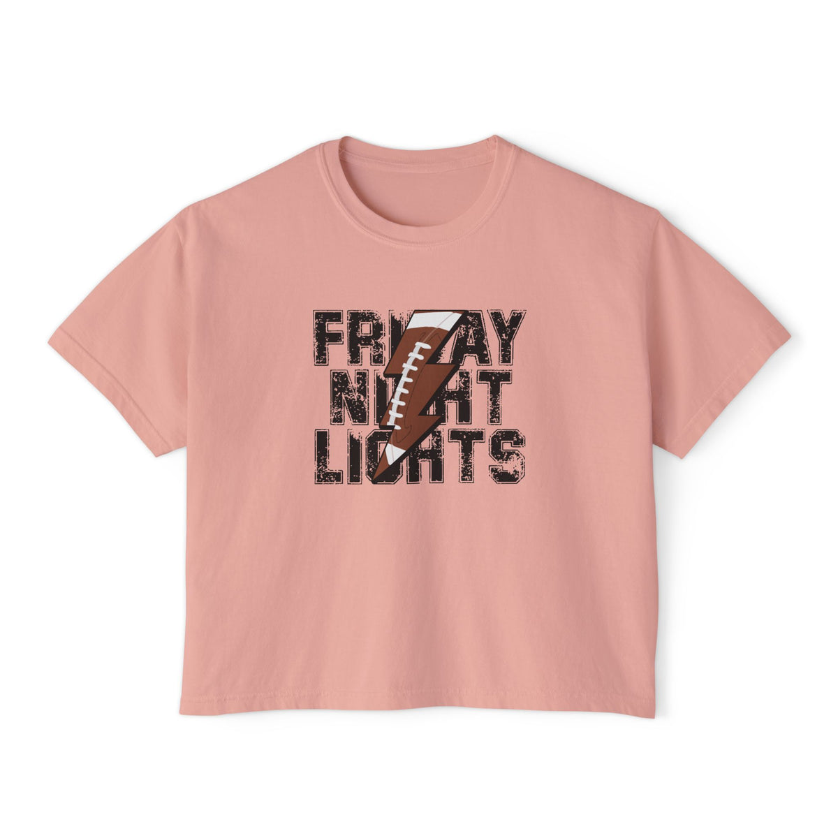 Friday Night Lights Women's Boxy Tee — Vintage Football Graphic