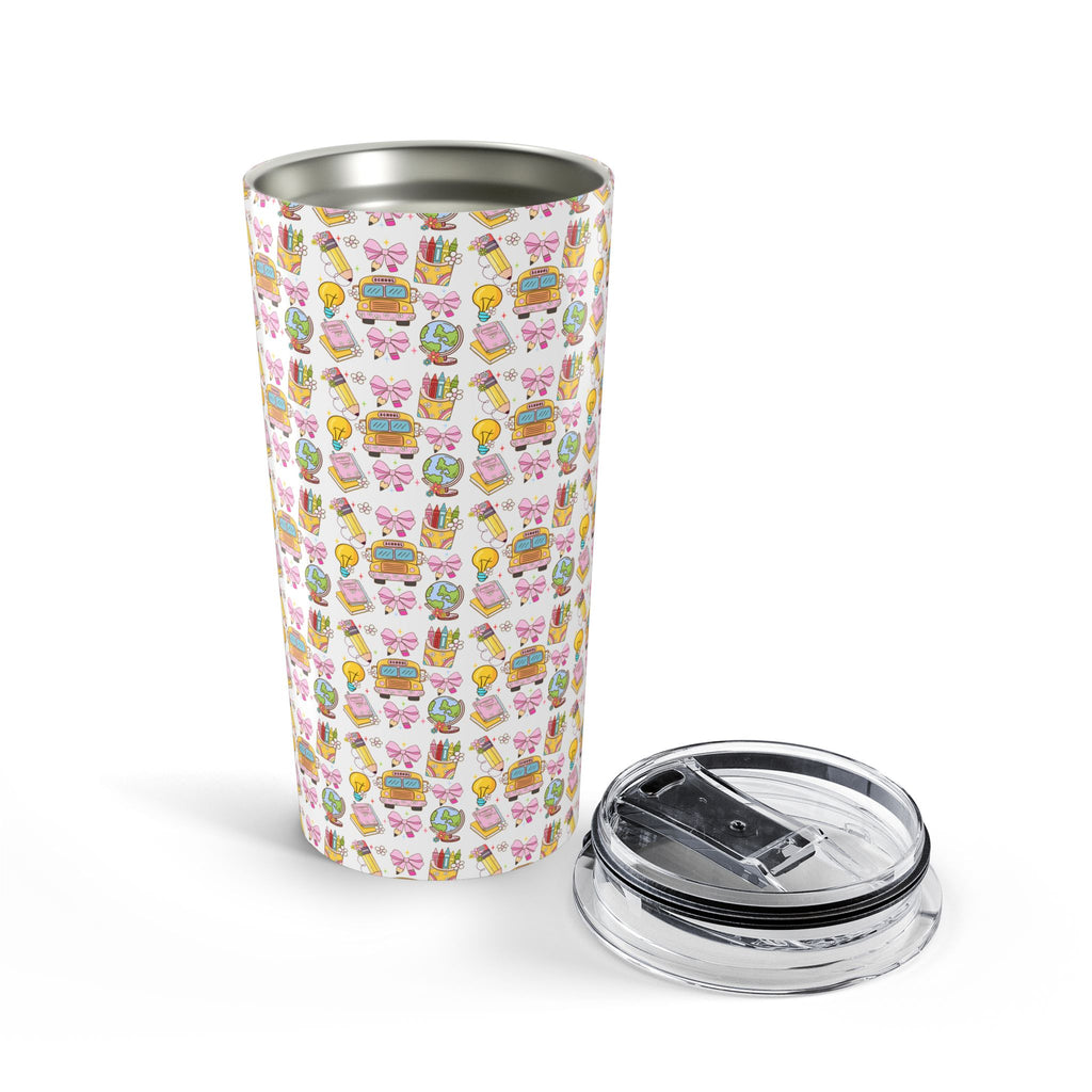 20oz Cute Food Pattern Tumbler - Kawaii Snacks Travel Cup