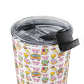 20oz Cute Food Pattern Tumbler - Kawaii Snacks Travel Cup