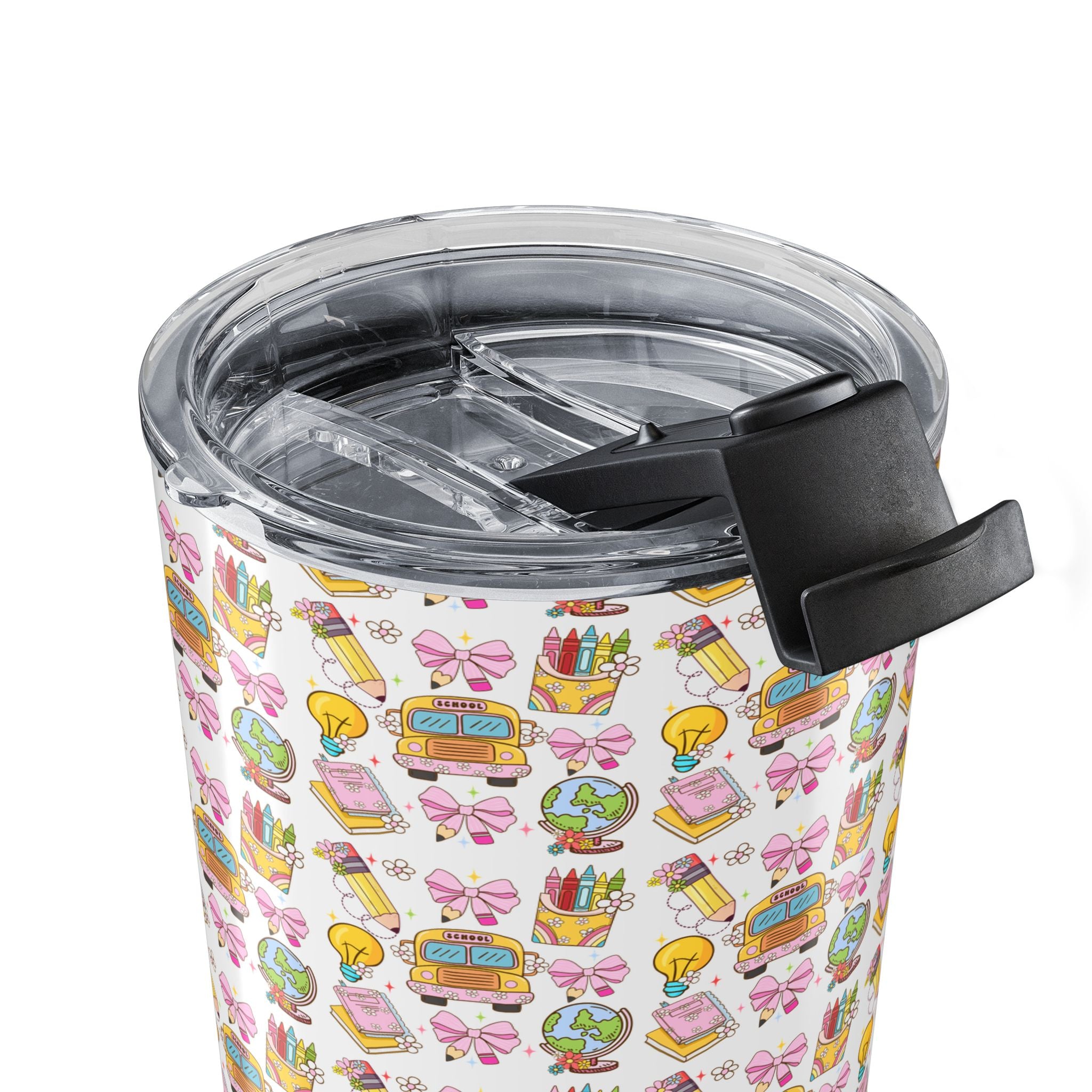 20oz Cute Food Pattern Tumbler - Kawaii Snacks Travel Cup