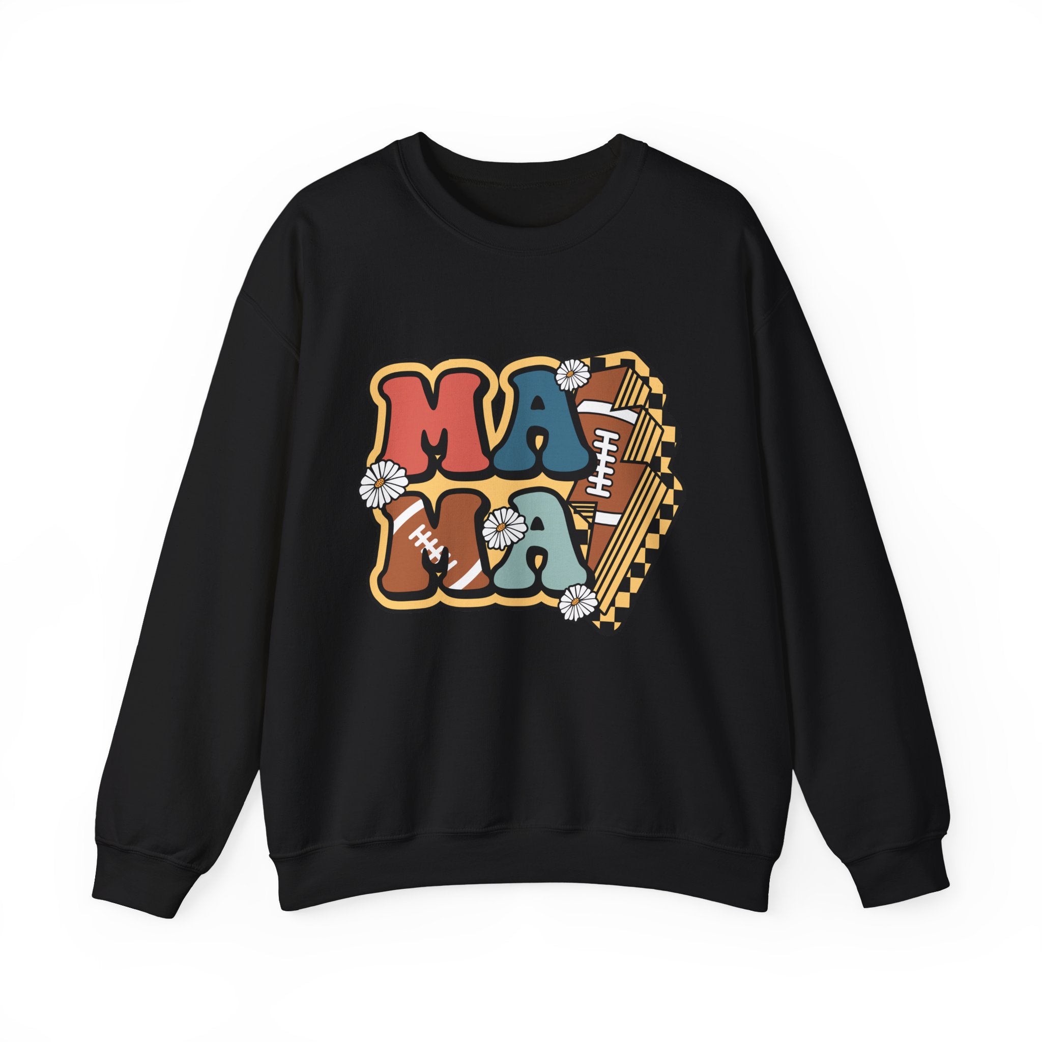 Mama Retro Football Crewneck Sweatshirt