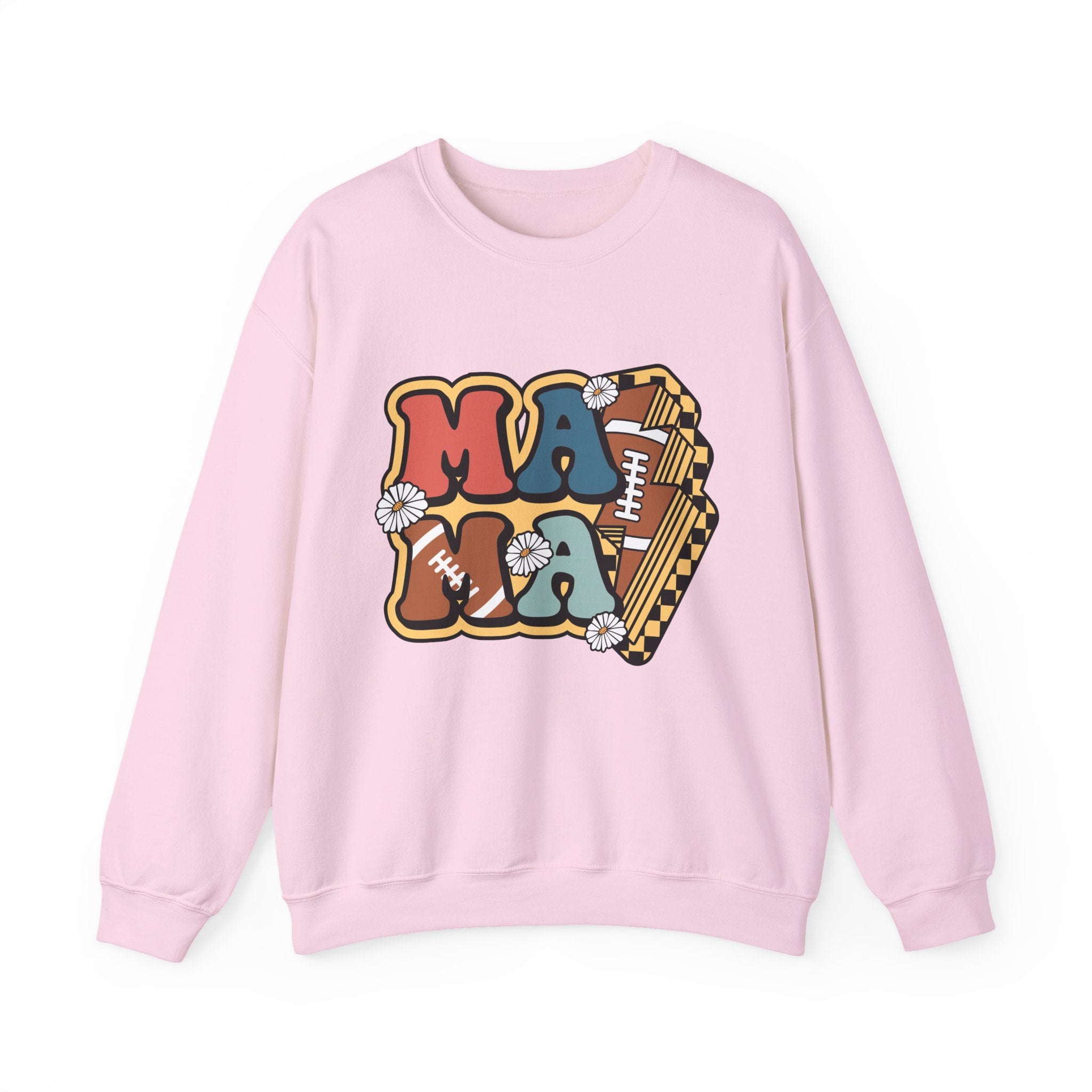 Mama Retro Football Crewneck Sweatshirt