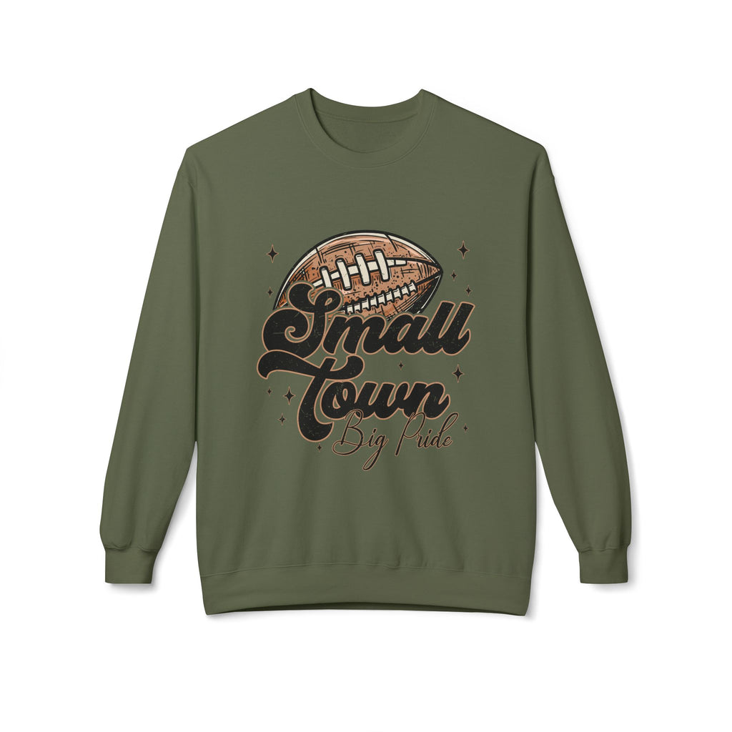 Small Town Big Pride Football Crewneck Sweatshirt