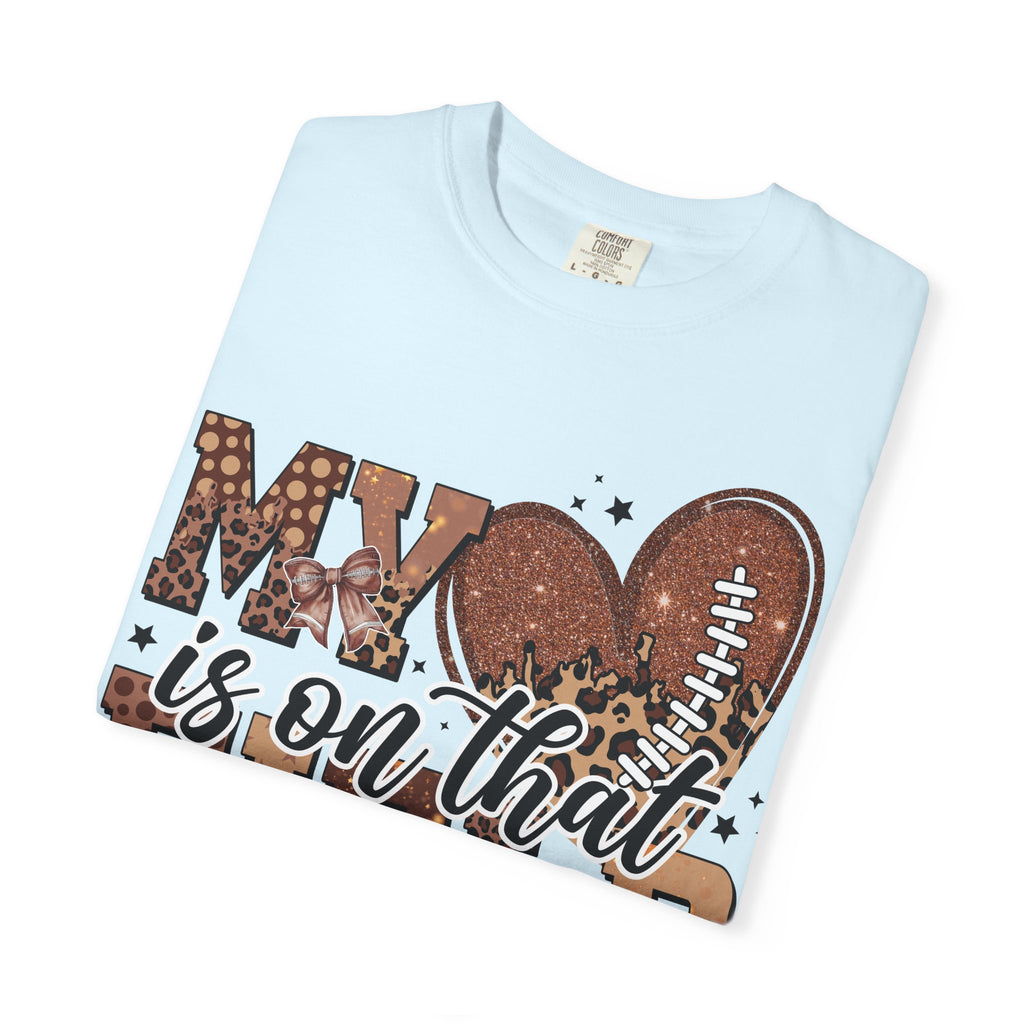 Football Mom 'My Heart Is On That Field' T-Shirt