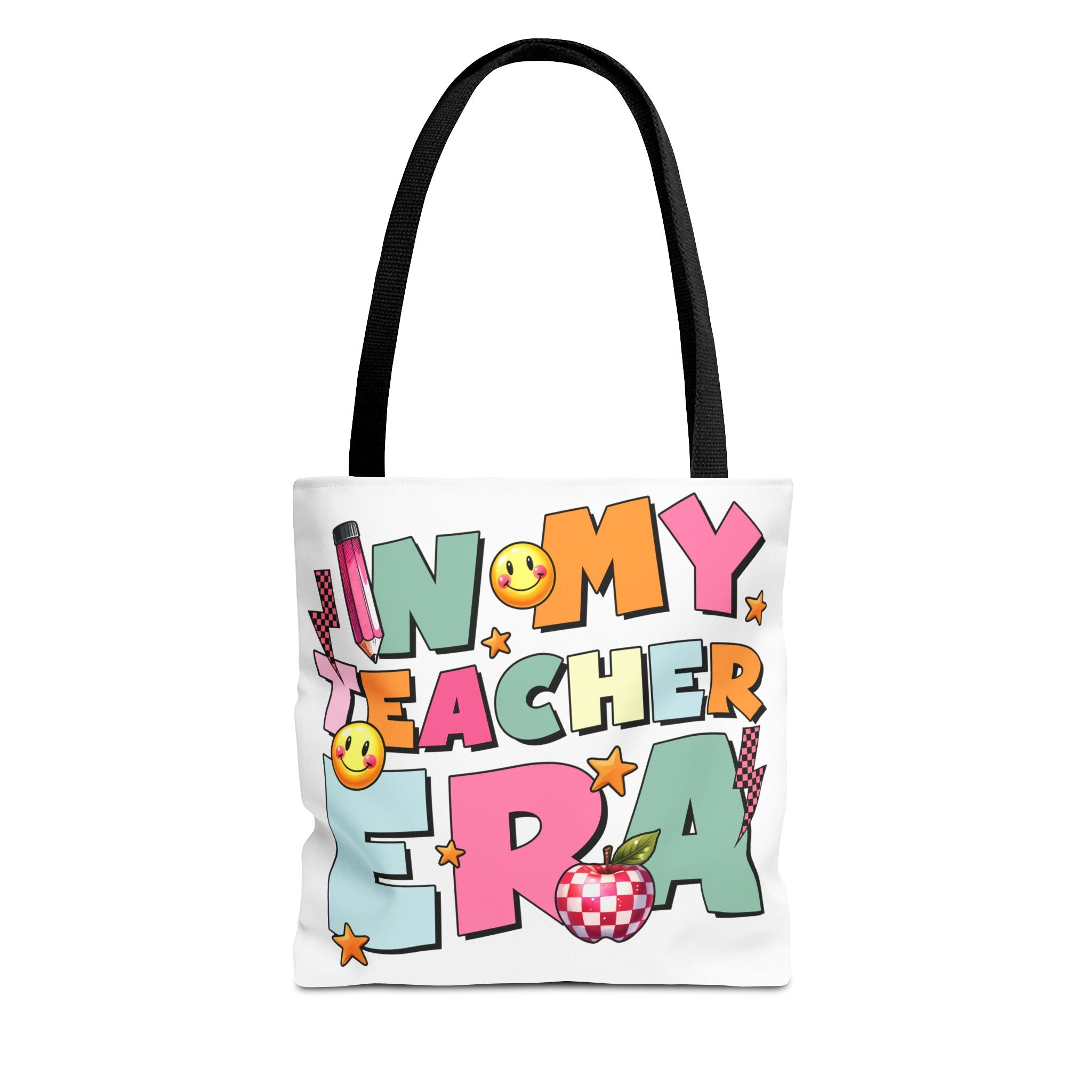 Cute "In My Teacher Era" Graphic Tote Bag — Colorful Teacher Gift