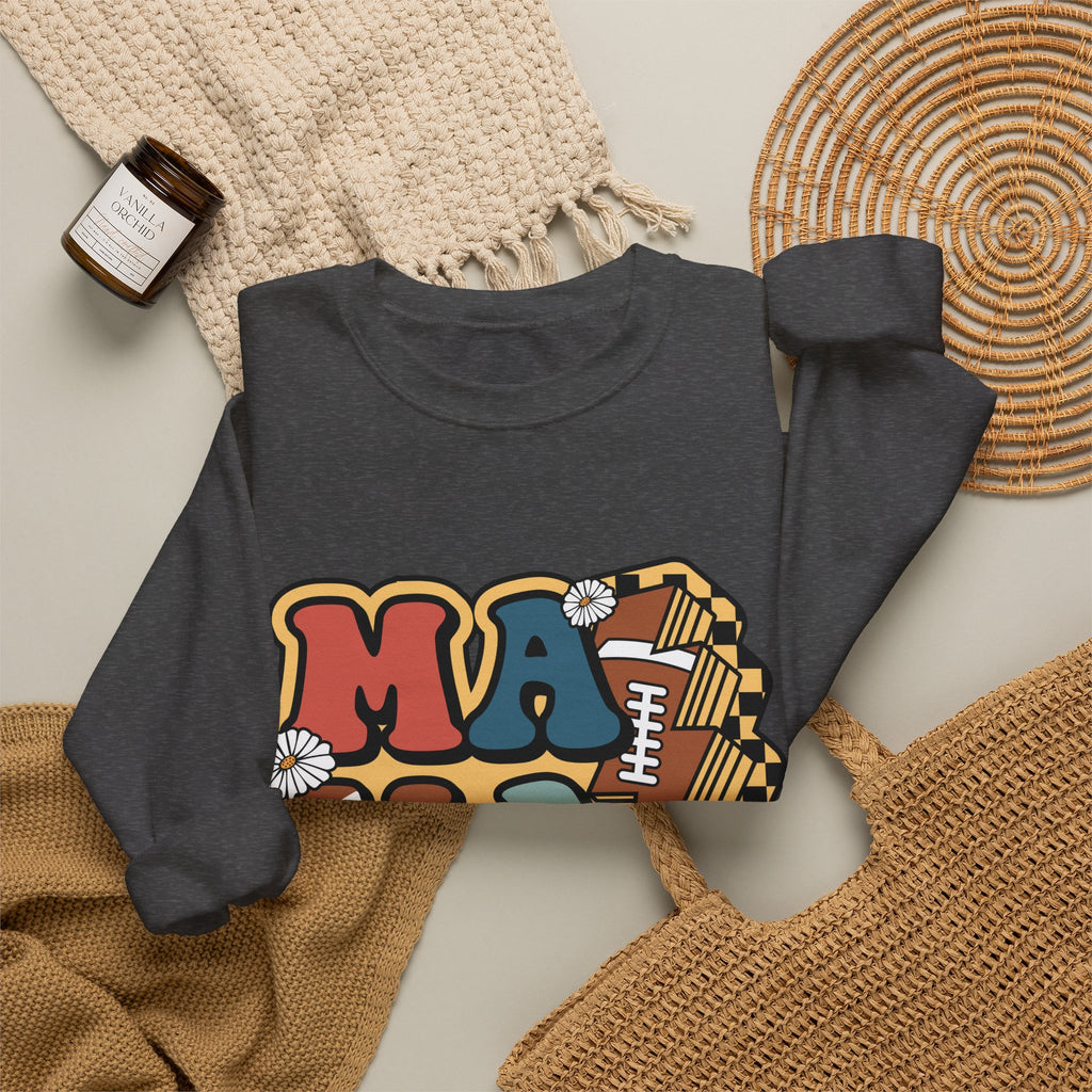 Mama Retro Football Crewneck Sweatshirt