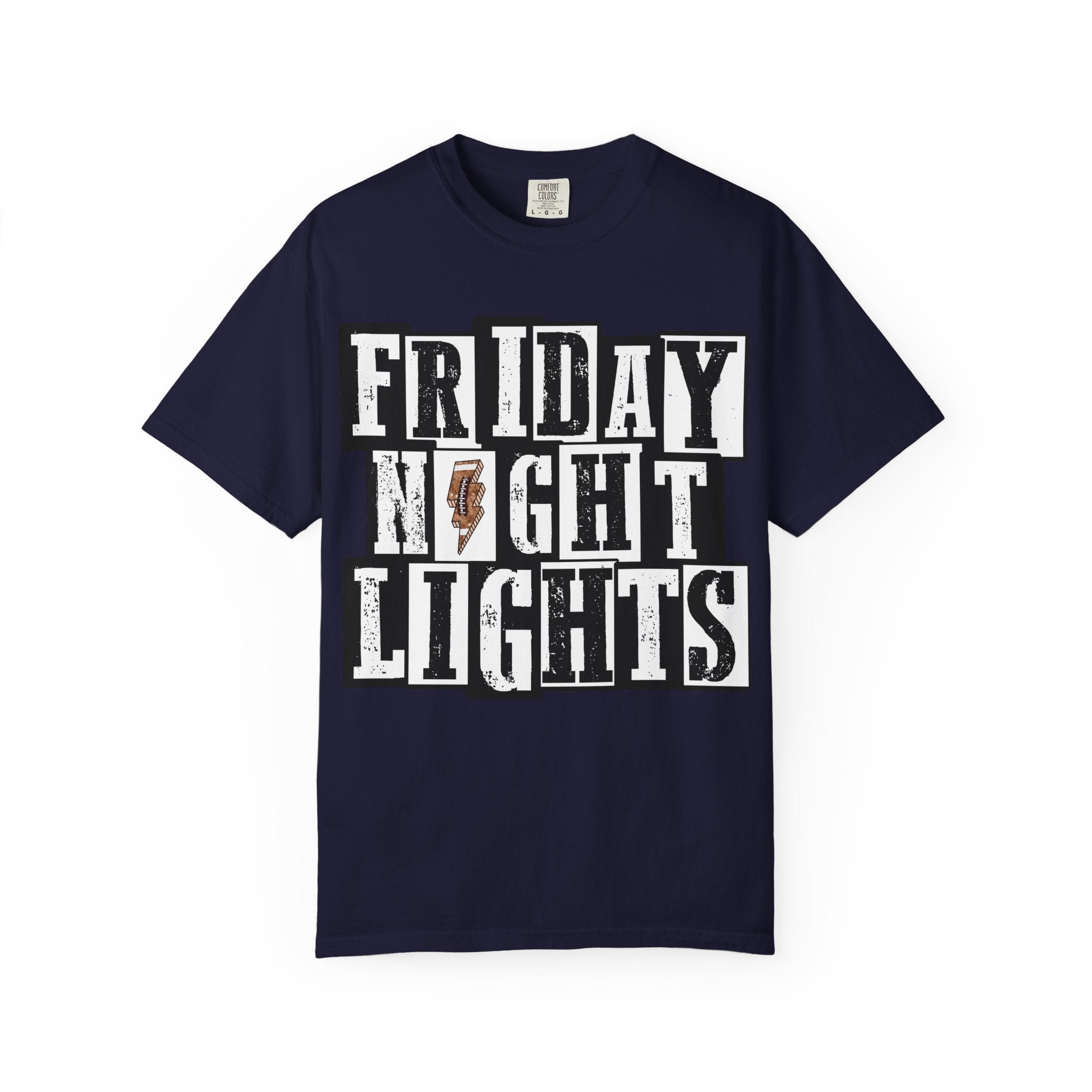 Friday Night Lights T-Shirt — Vintage Block Letter Football Tee