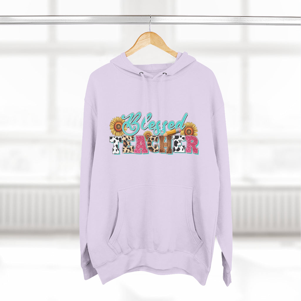 Blessed Teacher Hoodie — Floral Sunflower Teacher Appreciation Pullover