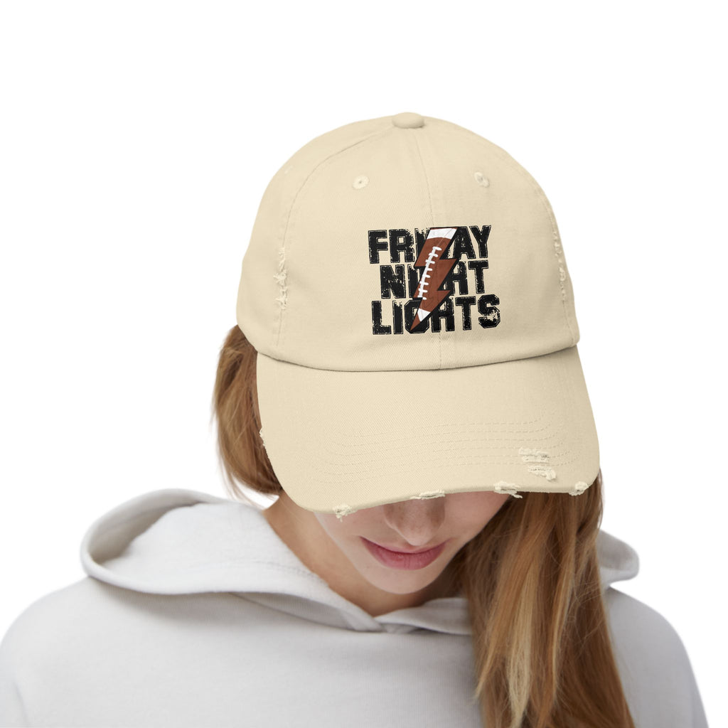 Friday Night Lights Distressed Cap — Retro Football Dad Hat