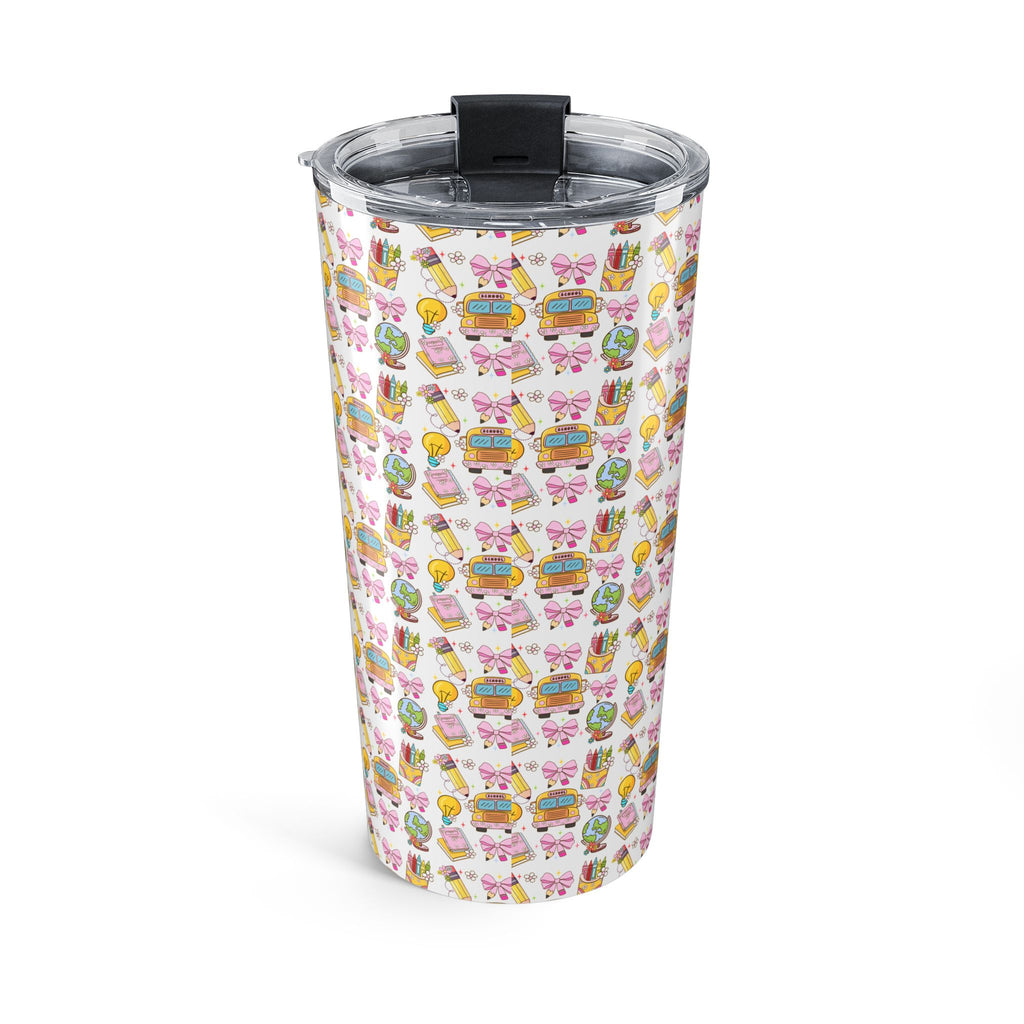 20oz Cute Food Pattern Tumbler - Kawaii Snacks Travel Cup