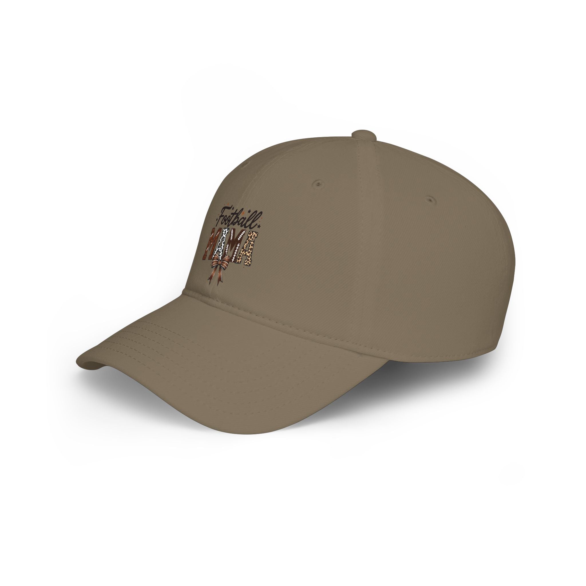 Football Mama Leopard Feather Cap — Women's Mom Baseball Hat
