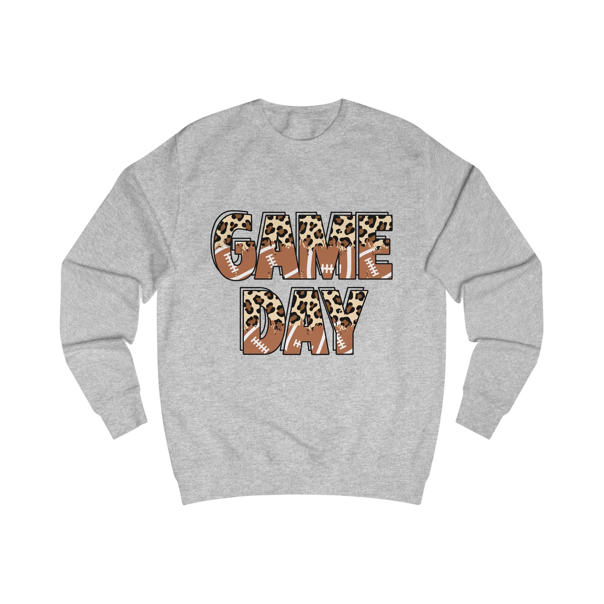 Game Day Sweatshirt — Leopard Football Graphic Crewneck