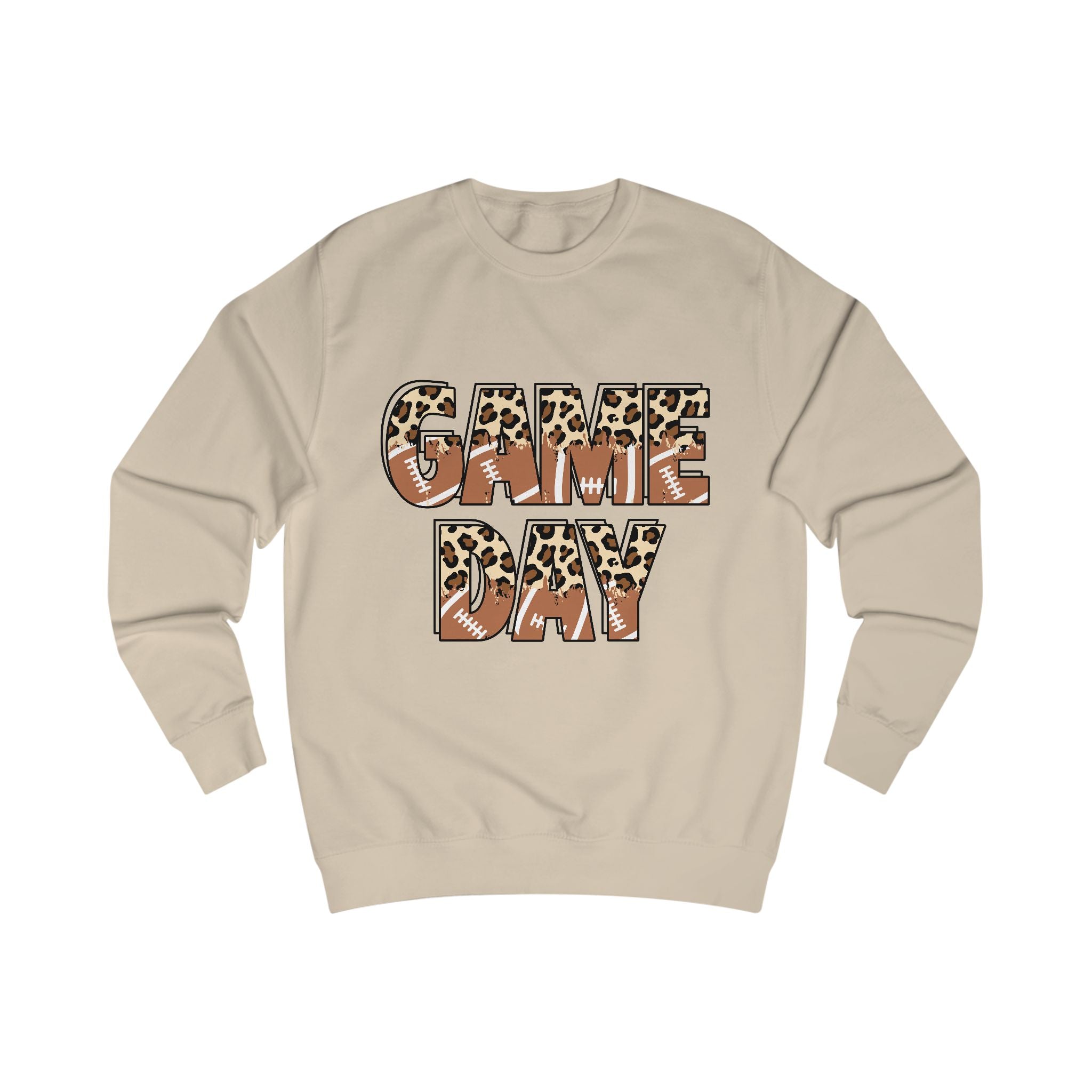 Game Day Sweatshirt — Leopard Football Graphic Crewneck