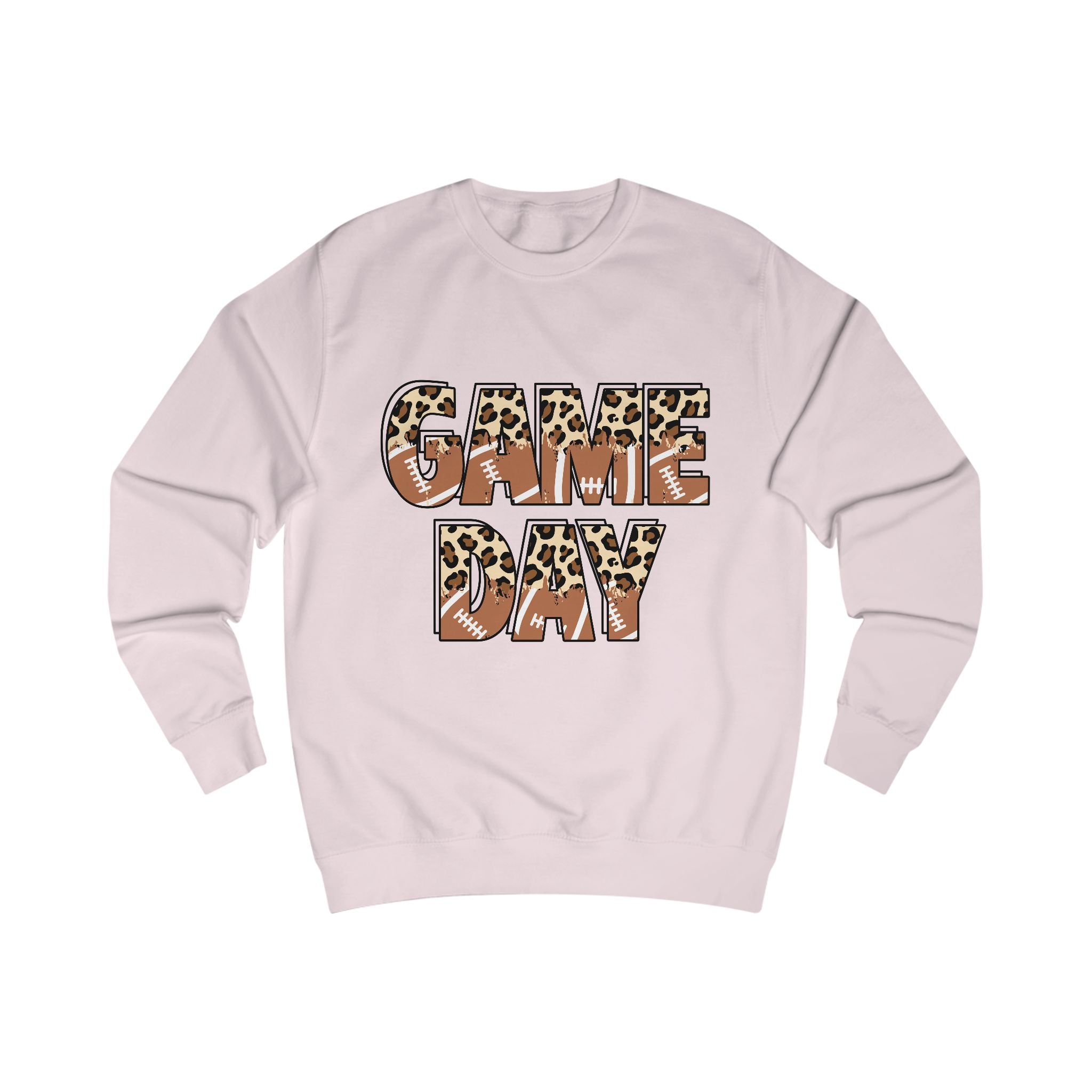 Game Day Sweatshirt — Leopard Football Graphic Crewneck