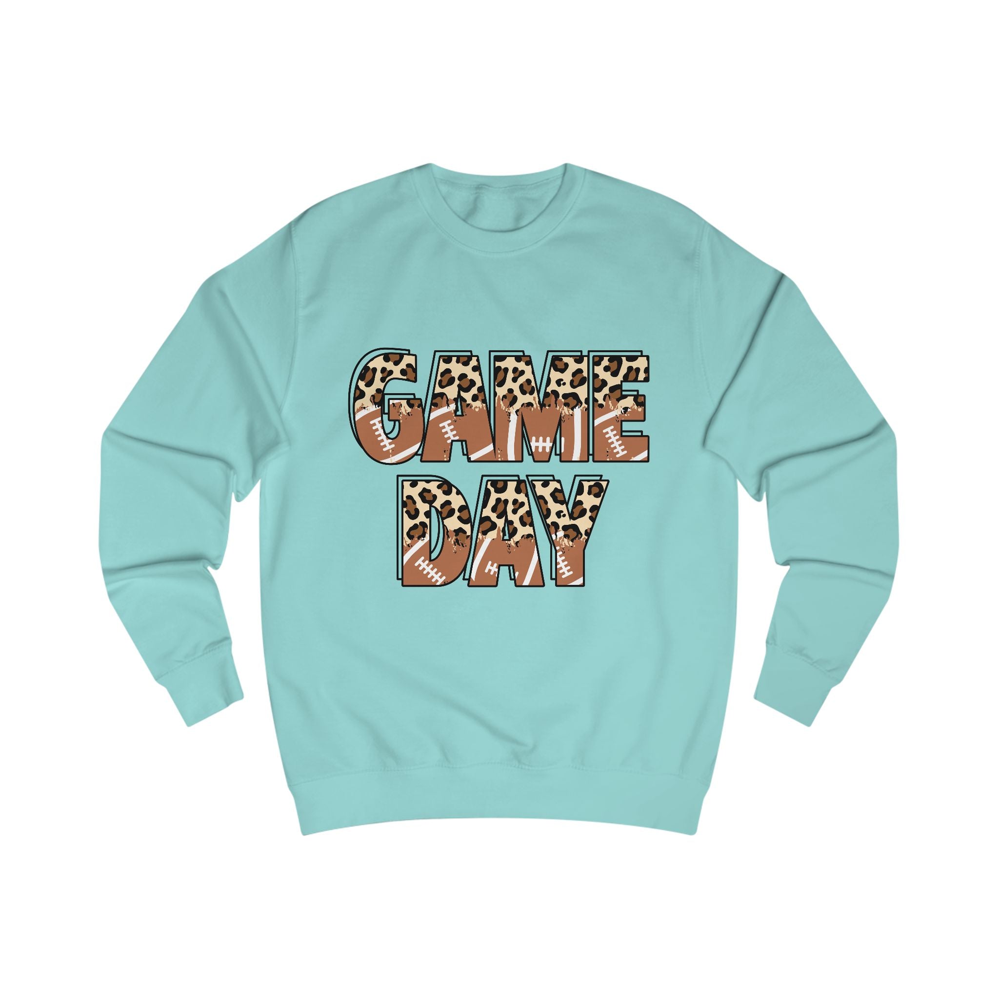 Game Day Sweatshirt — Leopard Football Graphic Crewneck