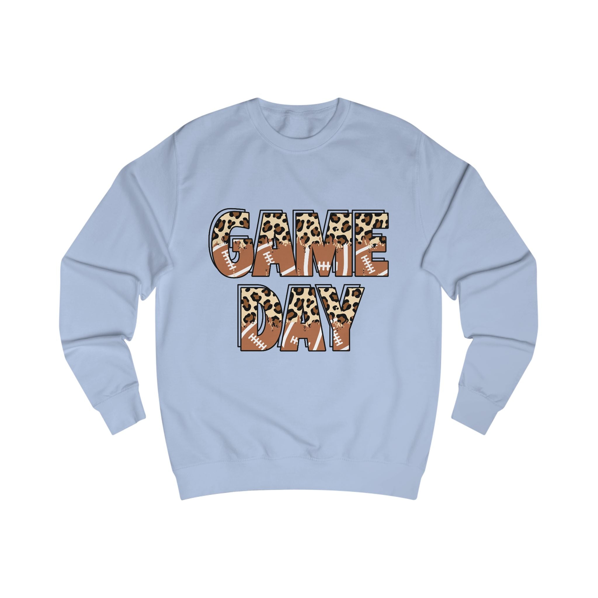 Game Day Sweatshirt — Leopard Football Graphic Crewneck