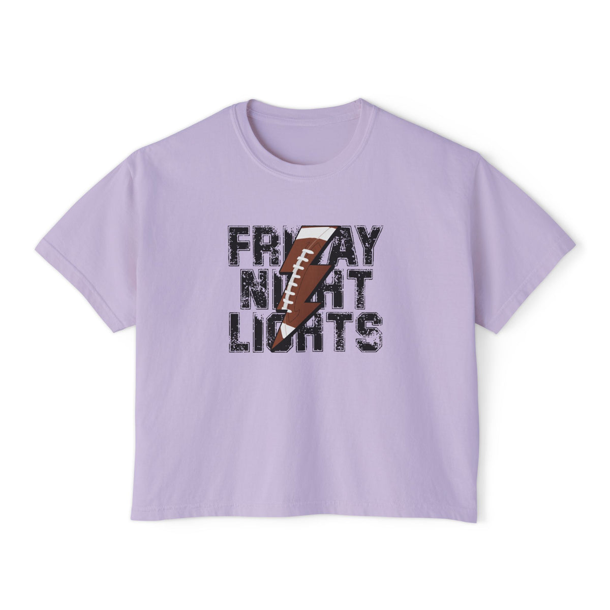 Friday Night Lights Women's Boxy Tee — Vintage Football Graphic