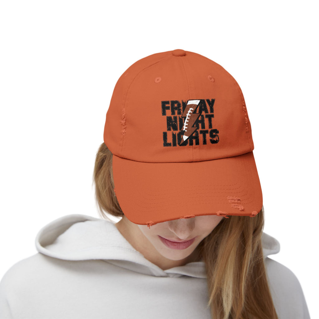 Friday Night Lights Distressed Cap — Retro Football Dad Hat
