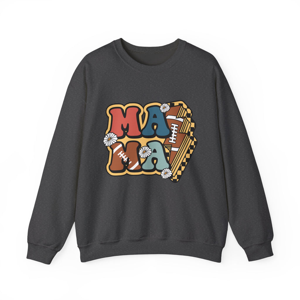 Mama Retro Football Crewneck Sweatshirt